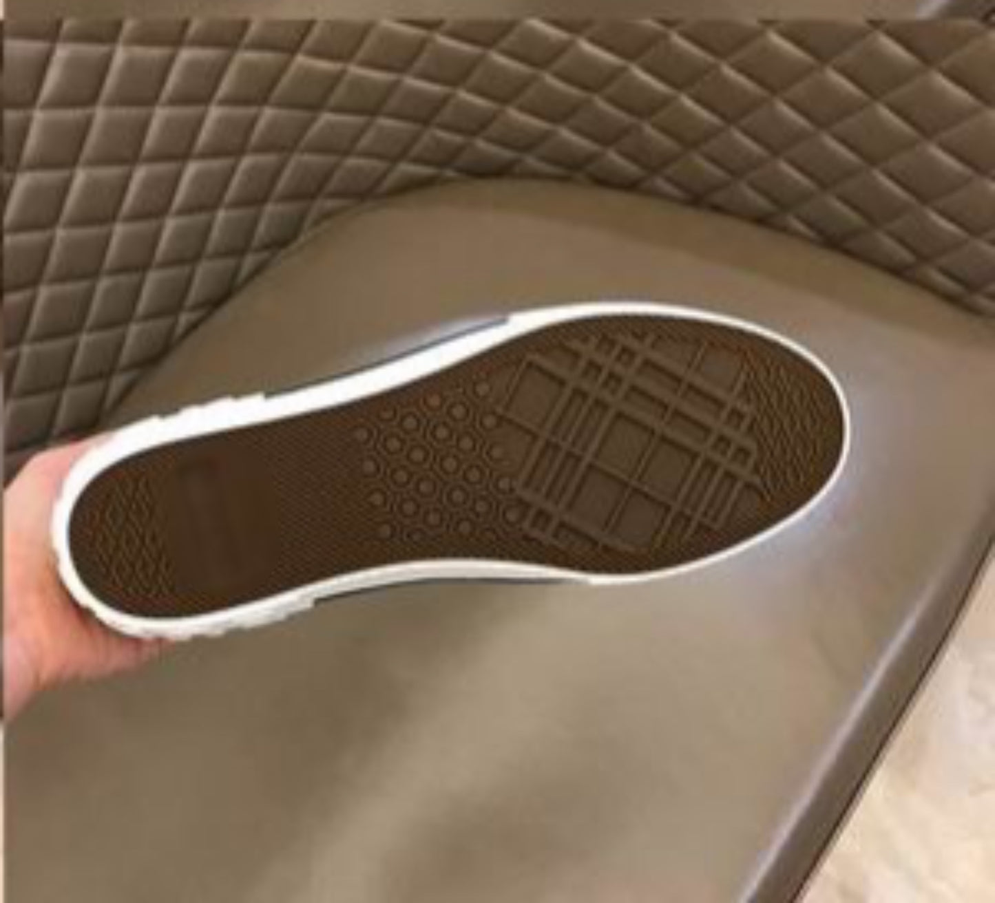 White Low Top Check's