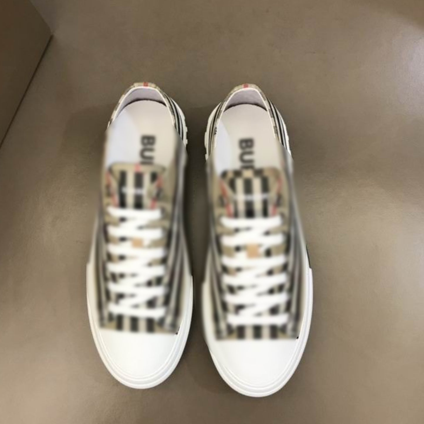 White Low Top Check's