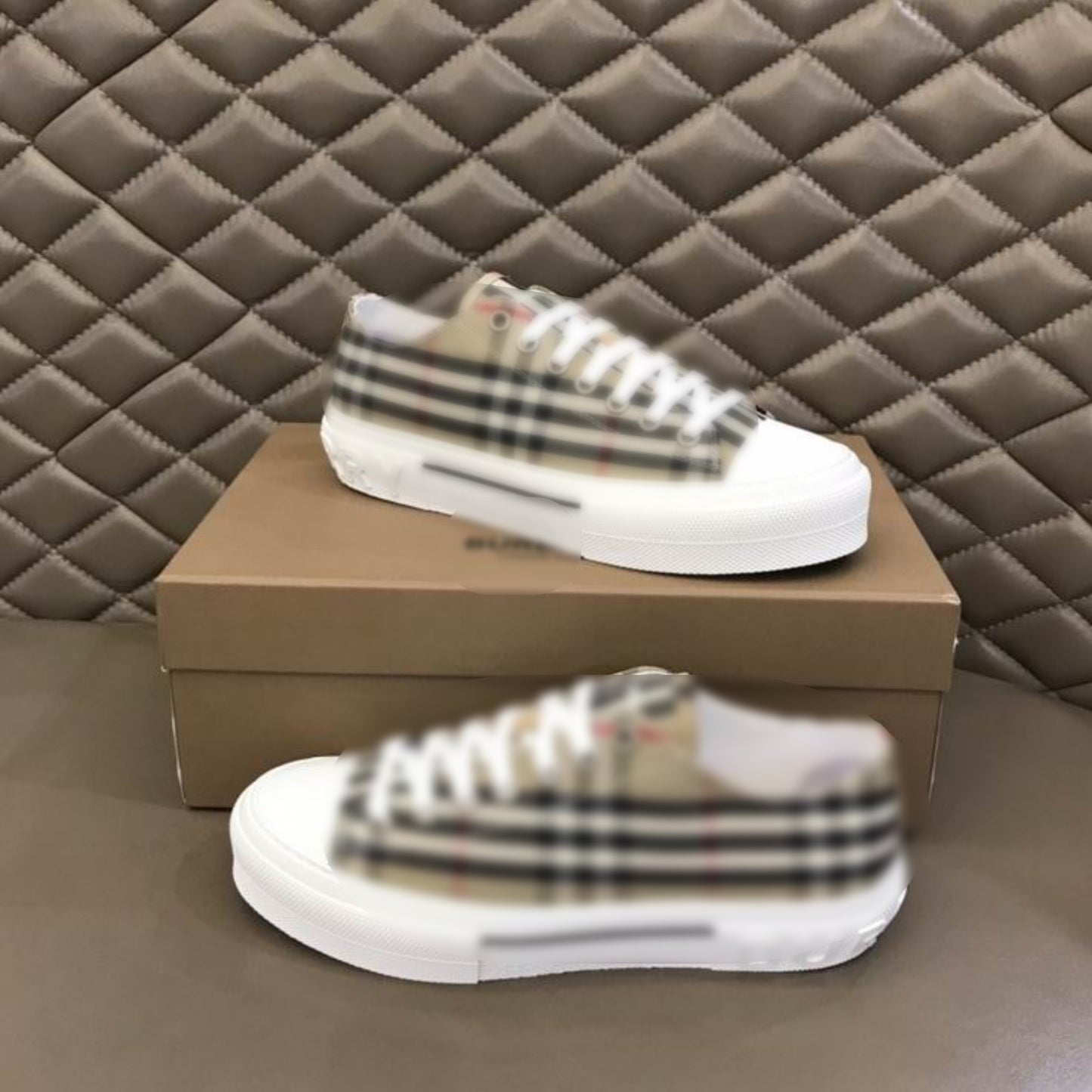 White Low Top Check's