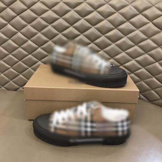 Black Low Top Check's