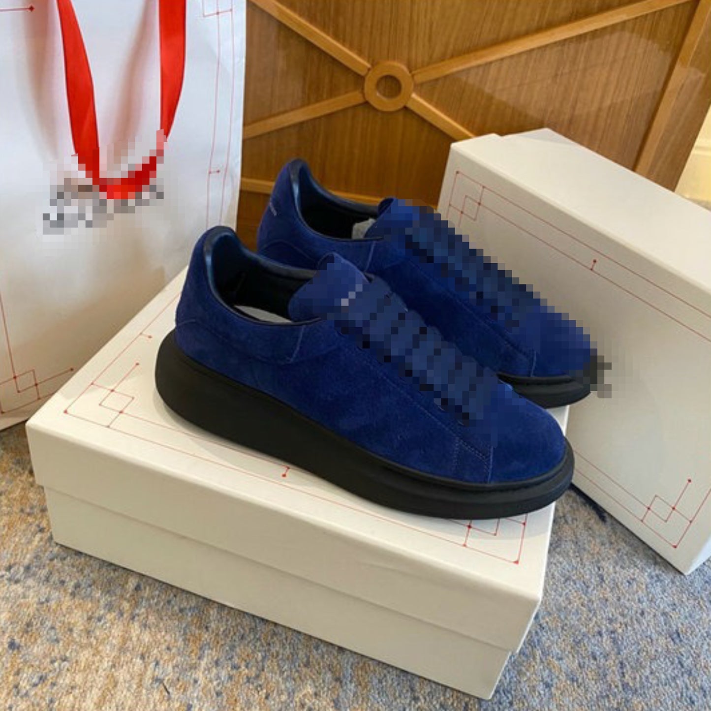 AMQ Blue Suede
